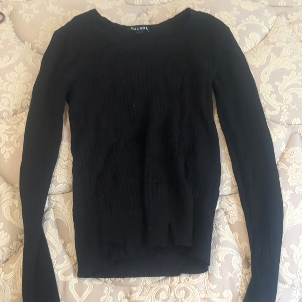 Black Long Sleeve Top